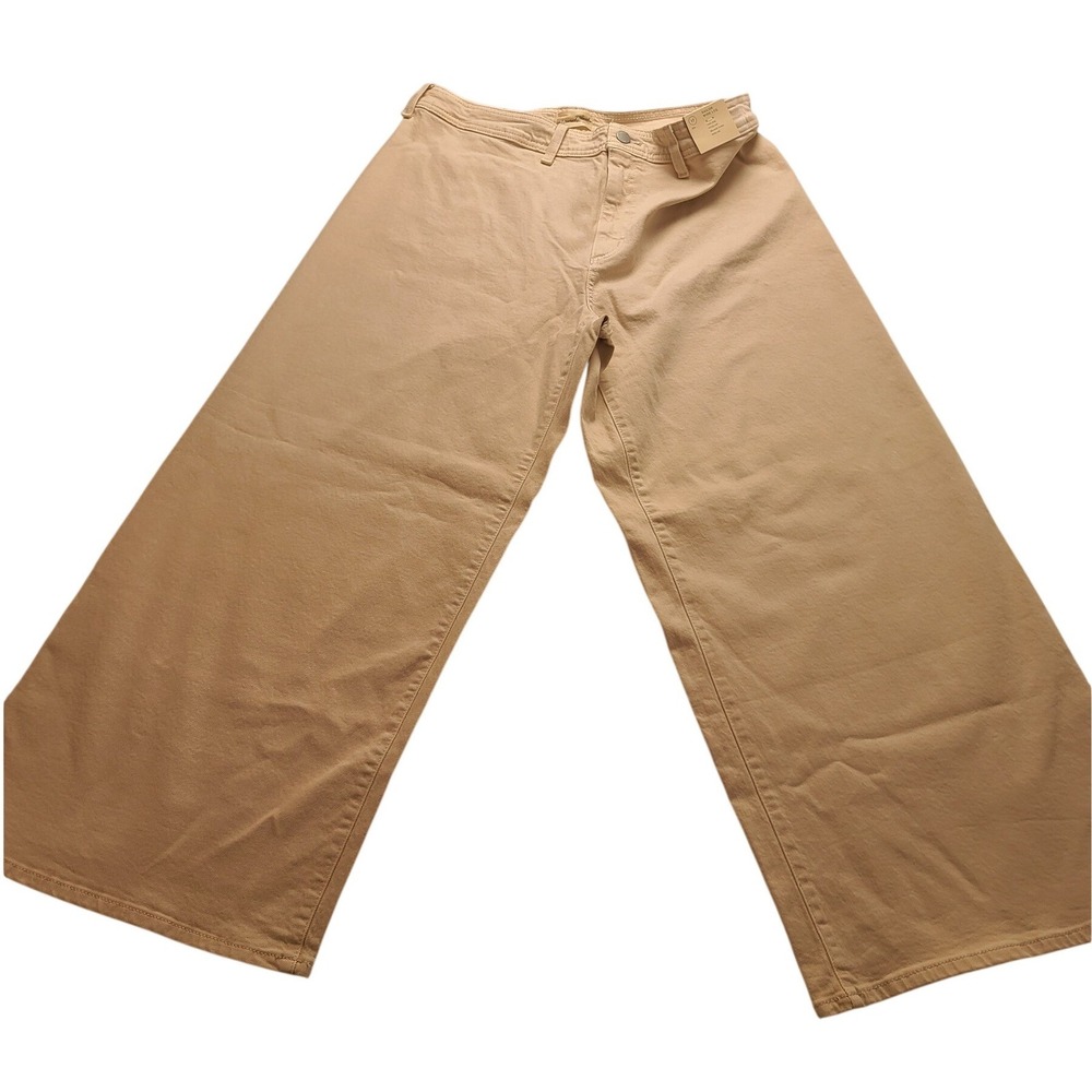 Universal Thread Sailor Wide Leg Jeans Khaki High Rise Women's 17 Regular NWT